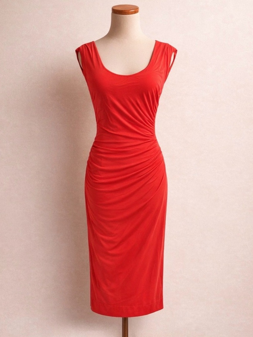 🆕 [Alberta Ferretti] Alberta Ferretti Coral Jersey Dress Sz 6 NWT Sz: 6